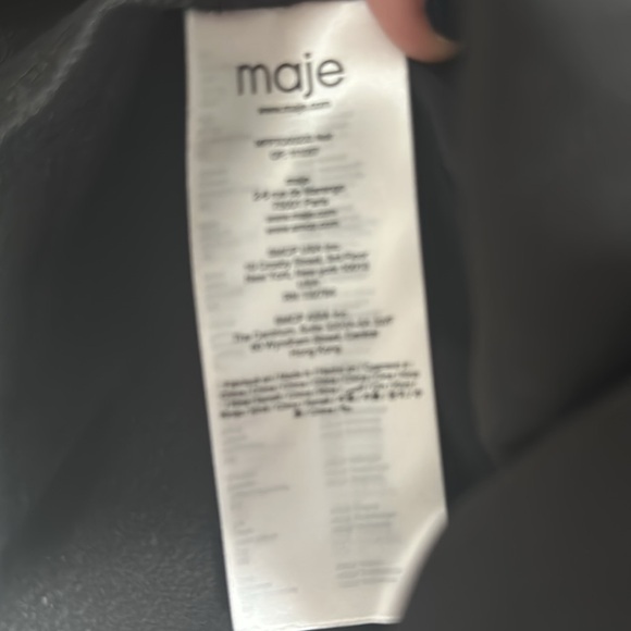 Maje Rockette Black Lace embroidered Peasant Shirt- EU size 1 1(US- S) - Picture 10 of 14